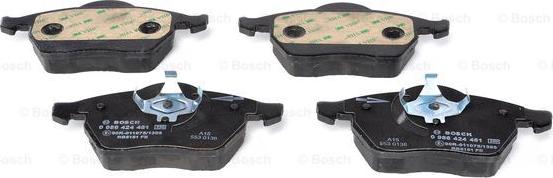 BOSCH 0 986 424 481 - Kit de plaquettes de frein, frein à disque cwaw.fr