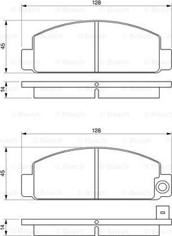 BOSCH 0 986 424 426 - Kit de plaquettes de frein, frein à disque cwaw.fr