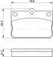 BOSCH 0 986 424 422 - Kit de plaquettes de frein, frein à disque cwaw.fr