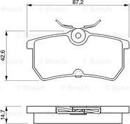 BOSCH 0 986 424 472 - Kit de plaquettes de frein, frein à disque cwaw.fr