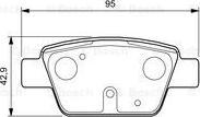 BOSCH 0 986 424 594 - Kit de plaquettes de frein, frein à disque cwaw.fr