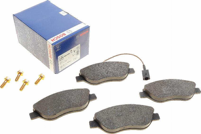 BOSCH 0 986 424 595 - Kit de plaquettes de frein, frein à disque cwaw.fr