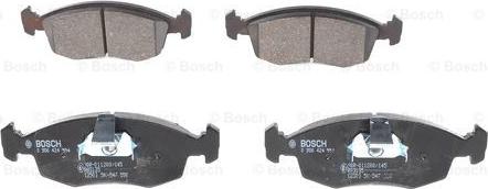 BOSCH 0 986 424 554 - Kit de plaquettes de frein, frein à disque cwaw.fr