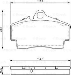 BOSCH 0 986 424 569 - Kit de plaquettes de frein, frein à disque cwaw.fr