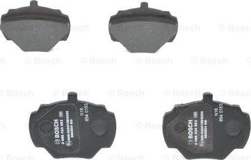 BOSCH 0 986 424 563 - Kit de plaquettes de frein, frein à disque cwaw.fr