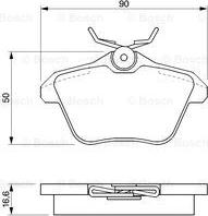 BOSCH 0 986 424 506 - Kit de plaquettes de frein, frein à disque cwaw.fr