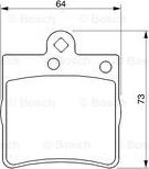 BOSCH 0 986 424 519 - Kit de plaquettes de frein, frein à disque cwaw.fr