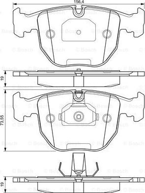 BENDIX 571873 - Kit de plaquettes de frein, frein à disque cwaw.fr