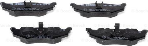 BOSCH 0 986 424 585 - Kit de plaquettes de frein, frein à disque cwaw.fr