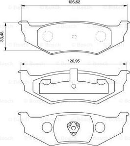 BOSCH 0 986 424 585 - Kit de plaquettes de frein, frein à disque cwaw.fr