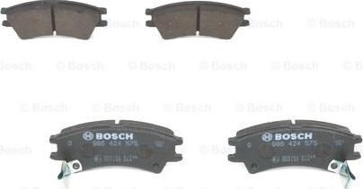 BOSCH 0 986 424 575 - Kit de plaquettes de frein, frein à disque cwaw.fr