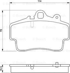 BOSCH 0 986 424 570 - Kit de plaquettes de frein, frein à disque cwaw.fr