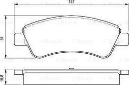 BOSCH 0 986 424 571 - Kit de plaquettes de frein, frein à disque cwaw.fr