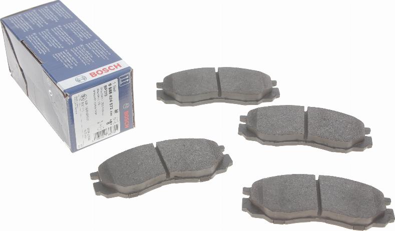 BOSCH 0 986 424 572 - Kit de plaquettes de frein, frein à disque cwaw.fr