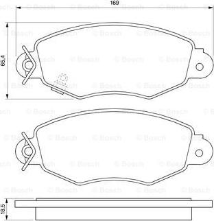 BOSCH 0 986 424 691 - Kit de plaquettes de frein, frein à disque cwaw.fr