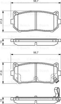 BOSCH 0 986 424 693 - Kit de plaquettes de frein, frein à disque cwaw.fr