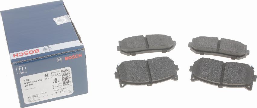 BOSCH 0 986 424 693 - Kit de plaquettes de frein, frein à disque cwaw.fr