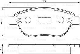 BOSCH 0 986 424 659 - Kit de plaquettes de frein, frein à disque cwaw.fr