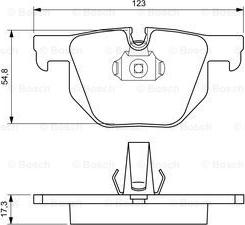 BOSCH 0 986 424 653 - Kit de plaquettes de frein, frein à disque cwaw.fr