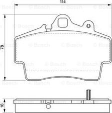 BOSCH 0 986 424 615 - Kit de plaquettes de frein, frein à disque cwaw.fr