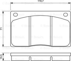 BOSCH 0 986 424 684 - Kit de plaquettes de frein, frein à disque cwaw.fr