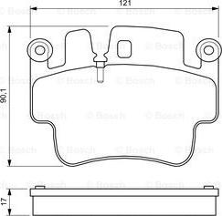 BOSCH 0 986 424 681 - Kit de plaquettes de frein, frein à disque cwaw.fr