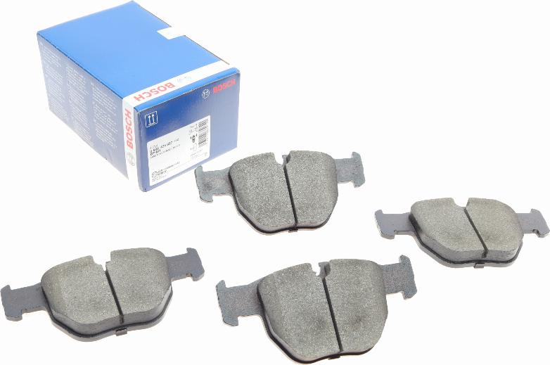 BOSCH 0 986 424 687 - Kit de plaquettes de frein, frein à disque cwaw.fr