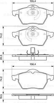 BOSCH 0 986 424 676 - Kit de plaquettes de frein, frein à disque cwaw.fr