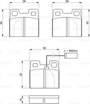 BOSCH 0 986 424 049 - Kit de plaquettes de frein, frein à disque cwaw.fr