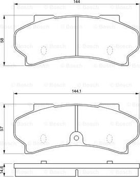 BOSCH 0 986 424 045 - Kit de plaquettes de frein, frein à disque cwaw.fr