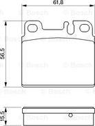 BOSCH 0 986 424 051 - Kit de plaquettes de frein, frein à disque cwaw.fr