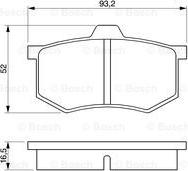 BOSCH 0 986 424 063 - Kit de plaquettes de frein, frein à disque cwaw.fr