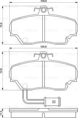 BOSCH 0 986 424 012 - Kit de plaquettes de frein, frein à disque cwaw.fr