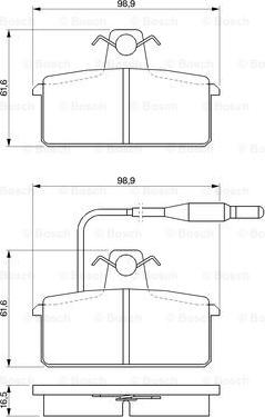 BOSCH 0 986 424 081 - Kit de plaquettes de frein, frein à disque cwaw.fr