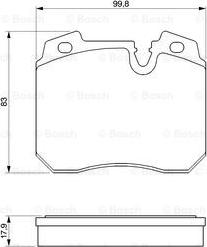 BOSCH 0 986 424 032 - Kit de plaquettes de frein, frein à disque cwaw.fr