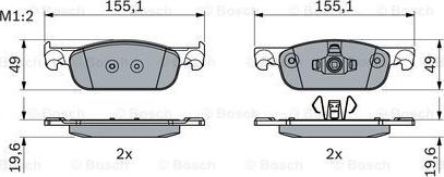 BOSCH 0 986 424 021 - Kit de plaquettes de frein, frein à disque cwaw.fr