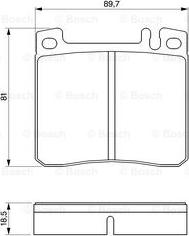 BOSCH 0 986 424 190 - Kit de plaquettes de frein, frein à disque cwaw.fr