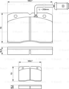 BOSCH 0 986 424 144 - Kit de plaquettes de frein, frein à disque cwaw.fr