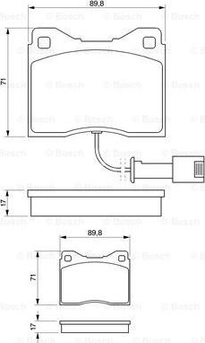 BOSCH 0 986 424 152 - Kit de plaquettes de frein, frein à disque cwaw.fr