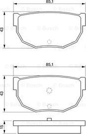 BOSCH 0 986 424 162 - Kit de plaquettes de frein, frein à disque cwaw.fr