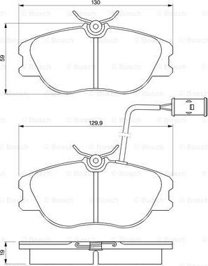 BOSCH 0 986 424 167 - Kit de plaquettes de frein, frein à disque cwaw.fr