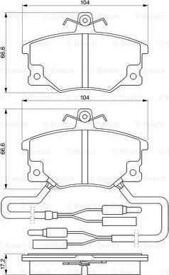 BOSCH 0 986 424 100 - Kit de plaquettes de frein, frein à disque cwaw.fr