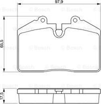 BOSCH 0 986 424 103 - Kit de plaquettes de frein, frein à disque cwaw.fr