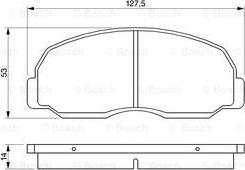 BOSCH 0 986 424 180 - Kit de plaquettes de frein, frein à disque cwaw.fr