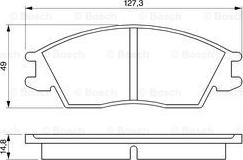 BOSCH 0 986 424 135 - Kit de plaquettes de frein, frein à disque cwaw.fr