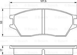 BOSCH 0 986 424 136 - Kit de plaquettes de frein, frein à disque cwaw.fr