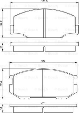 BOSCH 0 986 424 137 - Kit de plaquettes de frein, frein à disque cwaw.fr