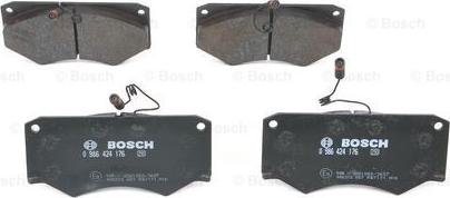 BOSCH 0 986 424 176 - Kit de plaquettes de frein, frein à disque cwaw.fr