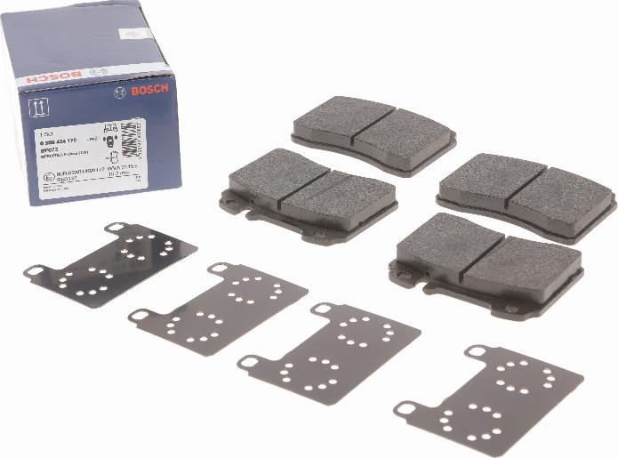 BOSCH 0 986 424 170 - Kit de plaquettes de frein, frein à disque cwaw.fr