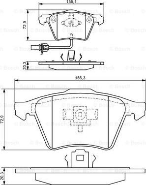 BOSCH 0 986 424 806 - Kit de plaquettes de frein, frein à disque cwaw.fr